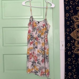 Floral print mini dress